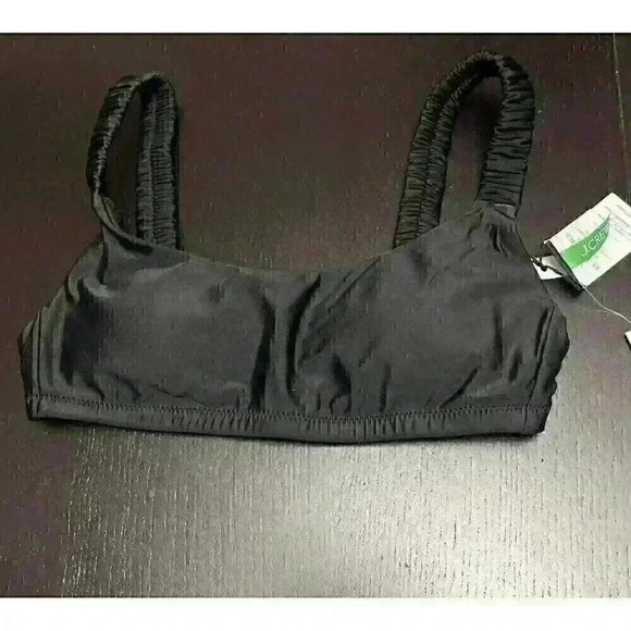 J.CREW Other - J.Crew Scrunchie-strap squareneck bikini top Size XXS Color Black